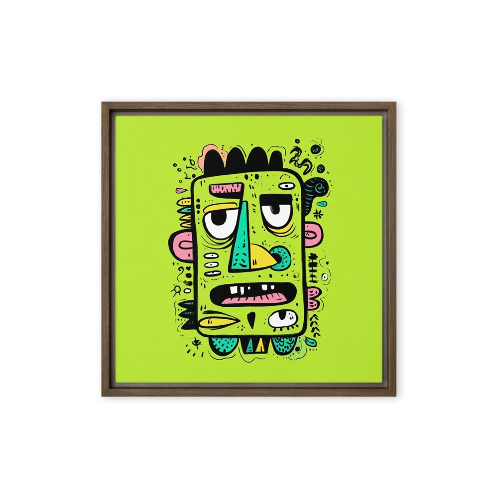 Lime Monster Portrait | Art Print