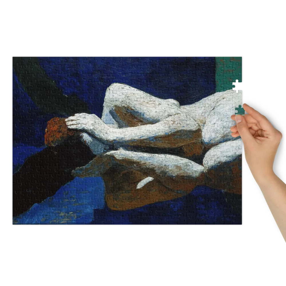 Fallen Angel in Cobalt Blue | Jigsaw Puzzles