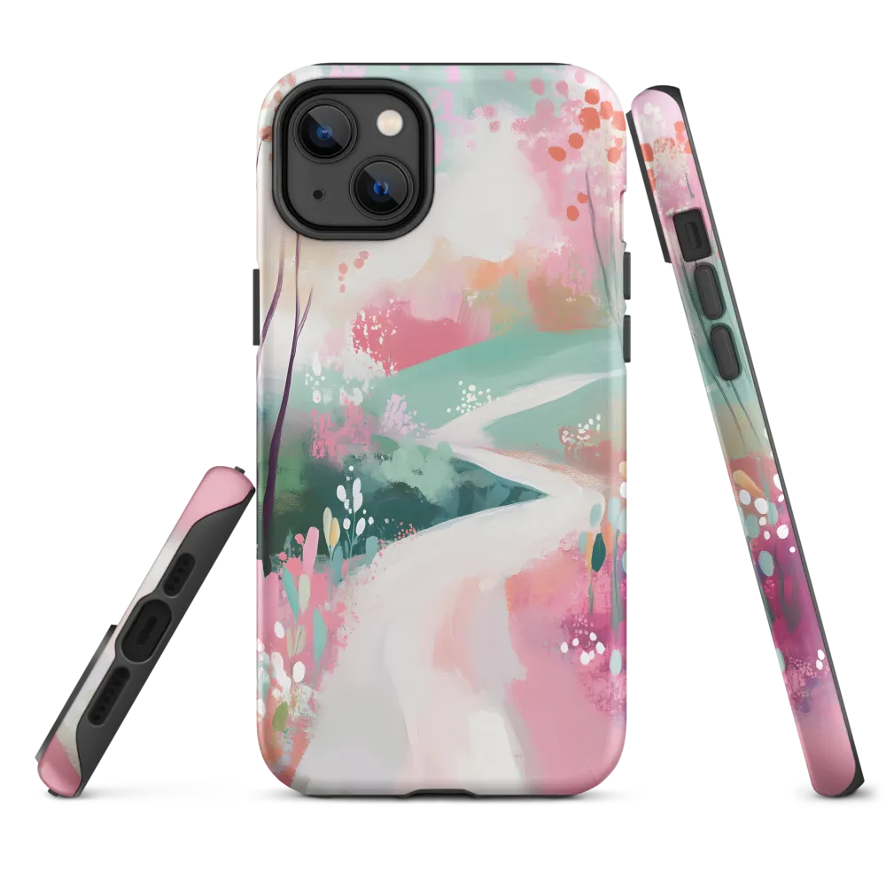 Winding Path in Abstract Landscape | Phone Case
