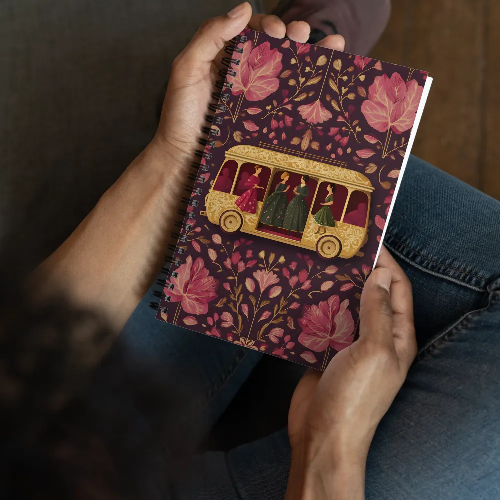 Art Nouveau Bus Ride 
 Spiral Notebook | 140 pages
