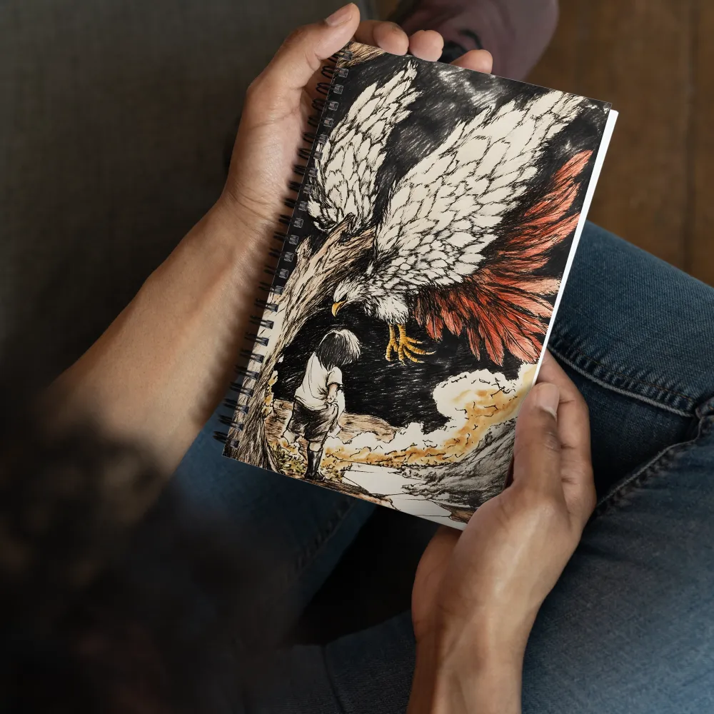 The Child and the Eagle 
 Spiral Notebook | 140 pages