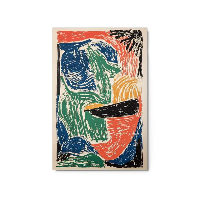 Dynamic Brushstroke Abstraction | Art Print