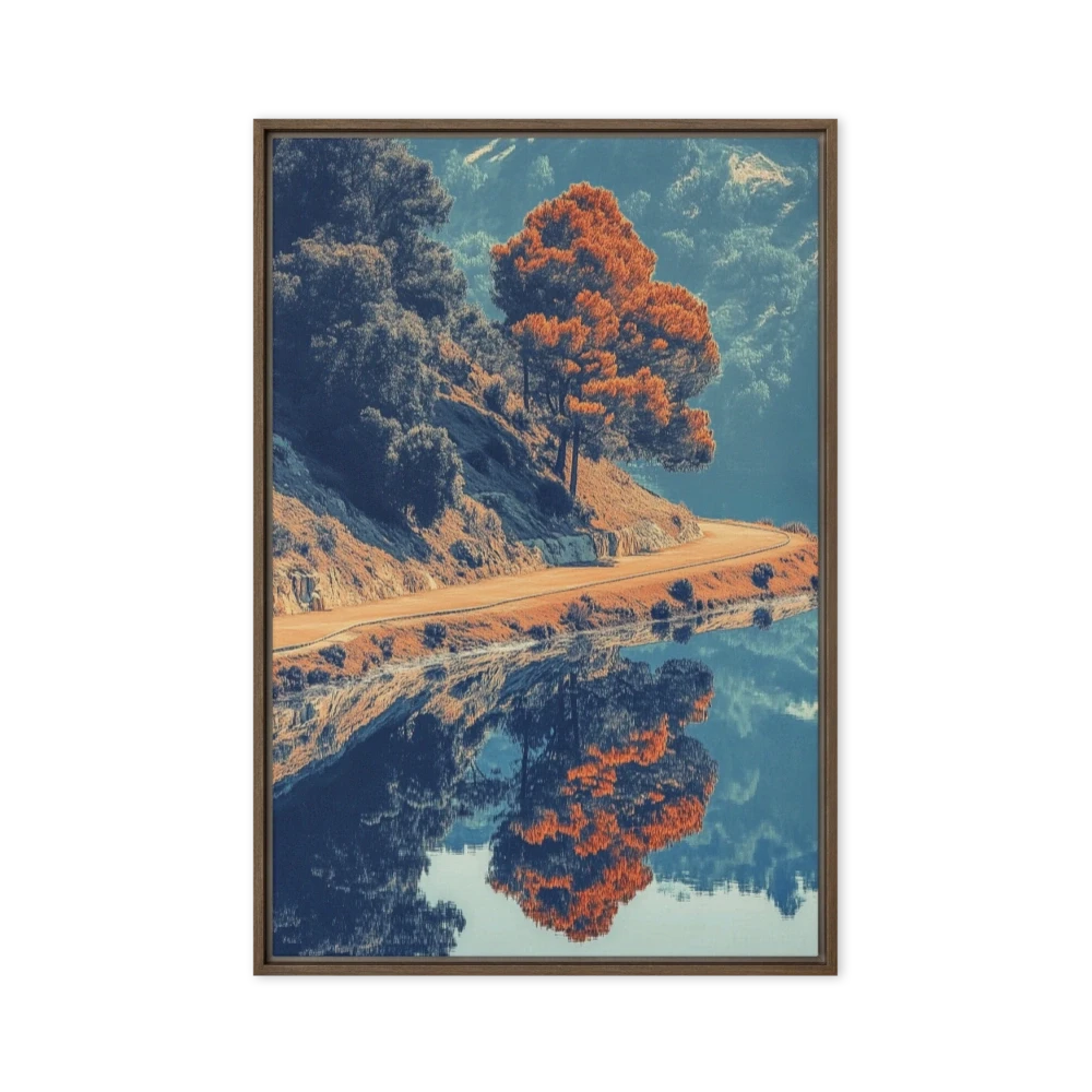 Solitary Tree Reflection in Landscape