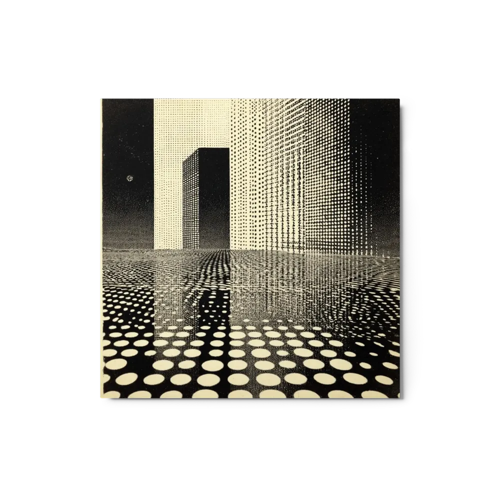 Monochrome Grid Horizon | Art Print