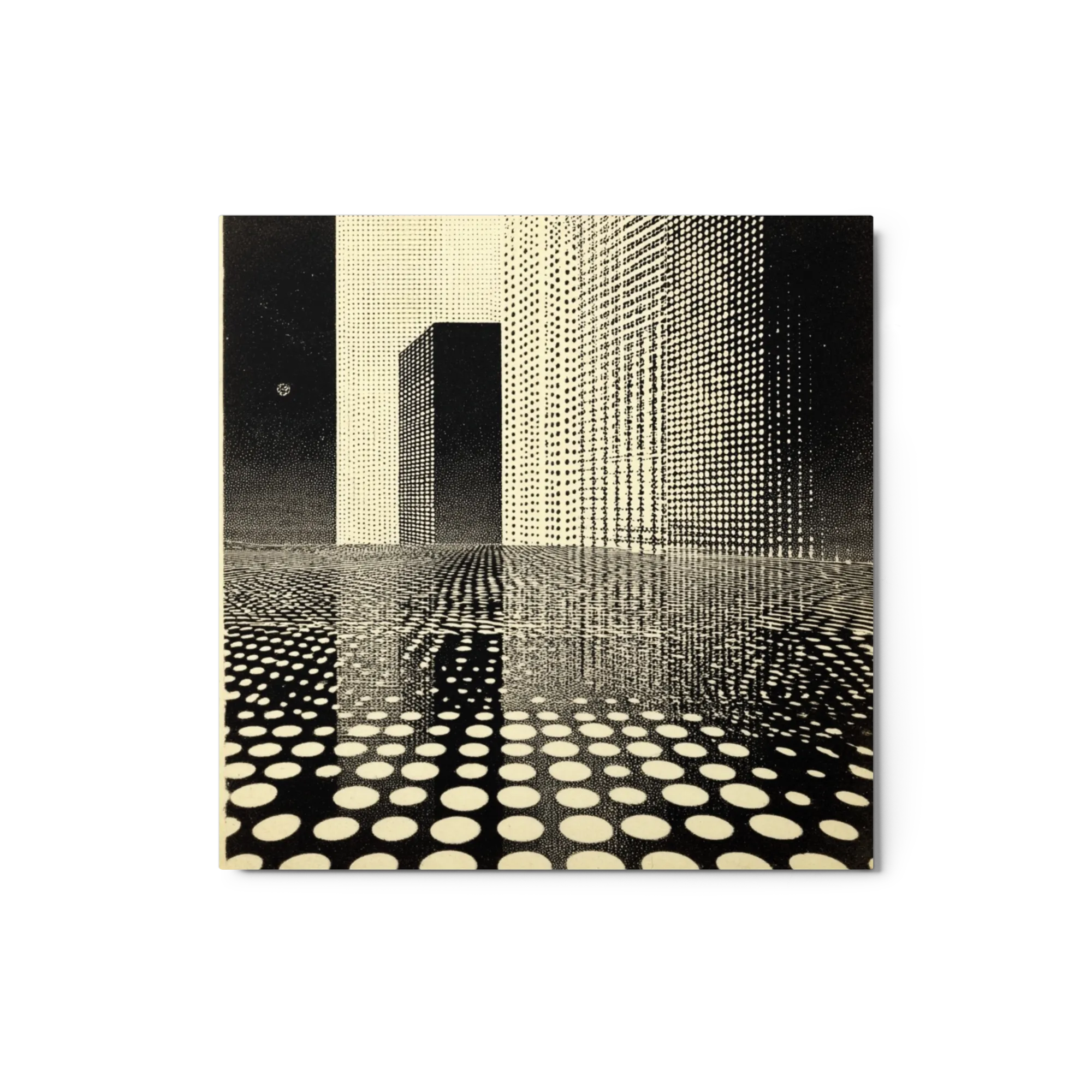 Monochrome Grid Horizon