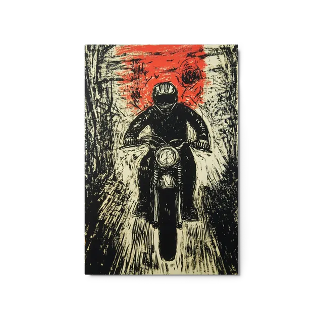 The Red Road Rider | Art Print