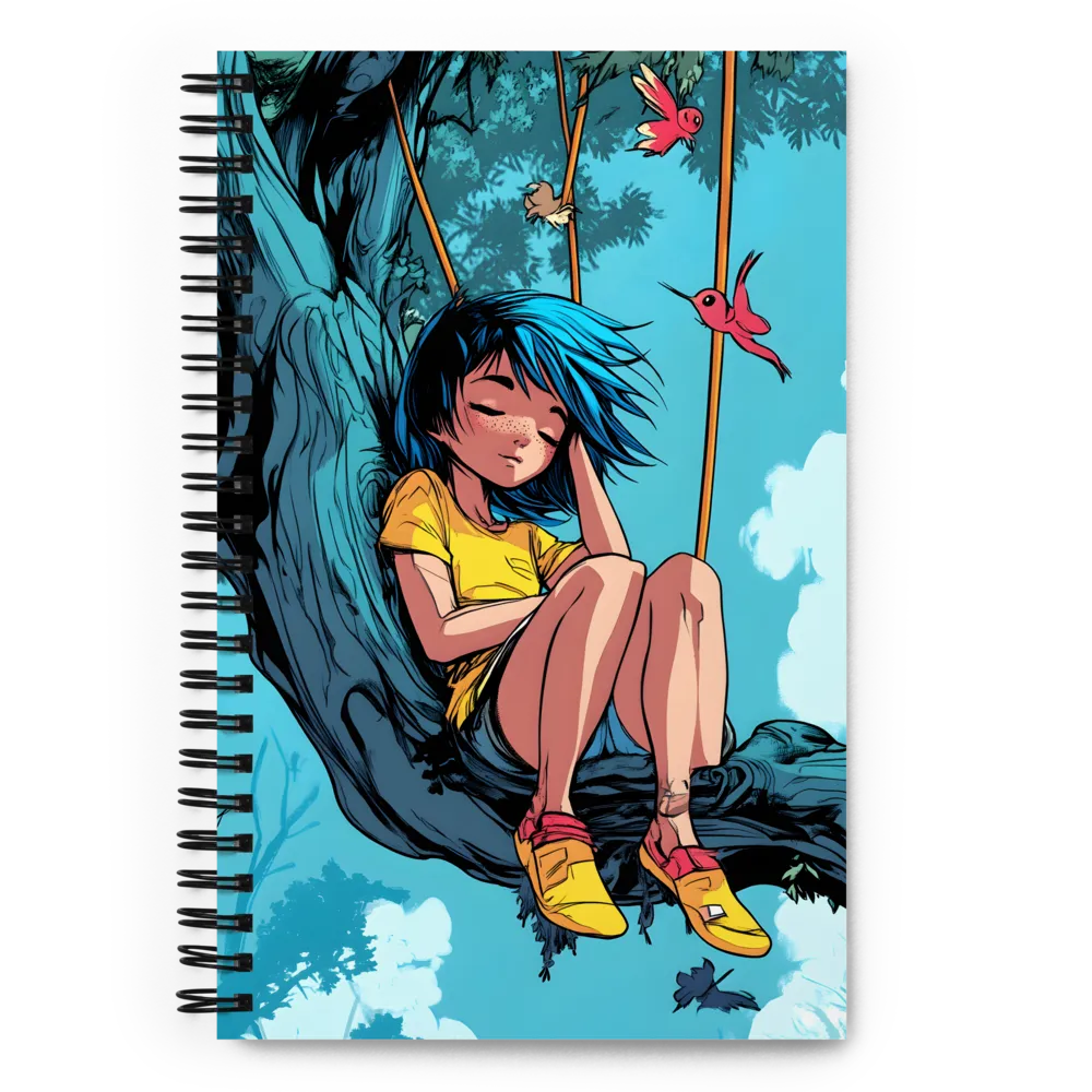 Tranquil Tree Nap 
 Spiral Notebook | 140 pages