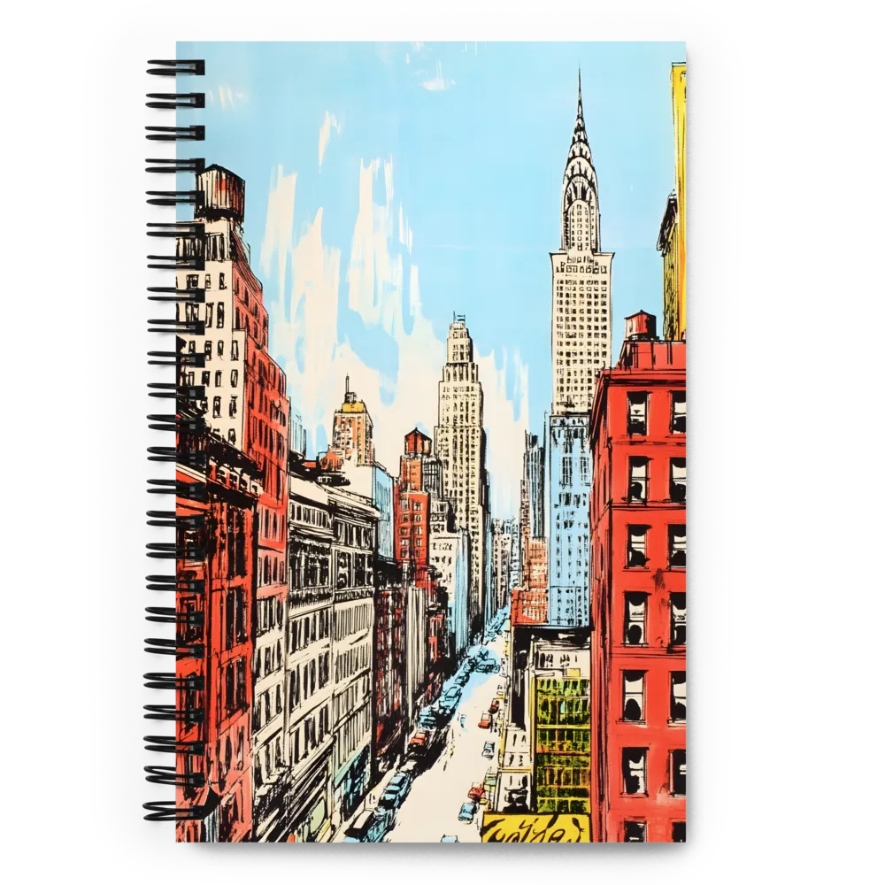 Manhattan Street View 
 Spiral Notebook | 140 pages