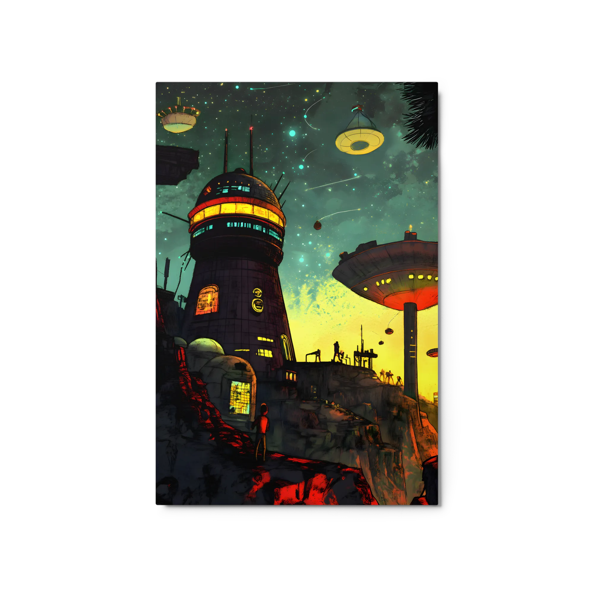 Futuristic Space Station Landscape