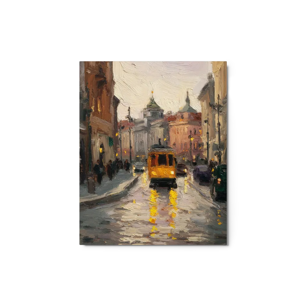 Rainy Streetcar Reflections | Art Print
