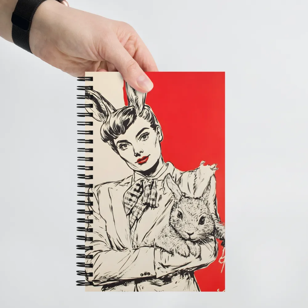Bunny Girl Portrait 
 Spiral Notebook | 140 pages