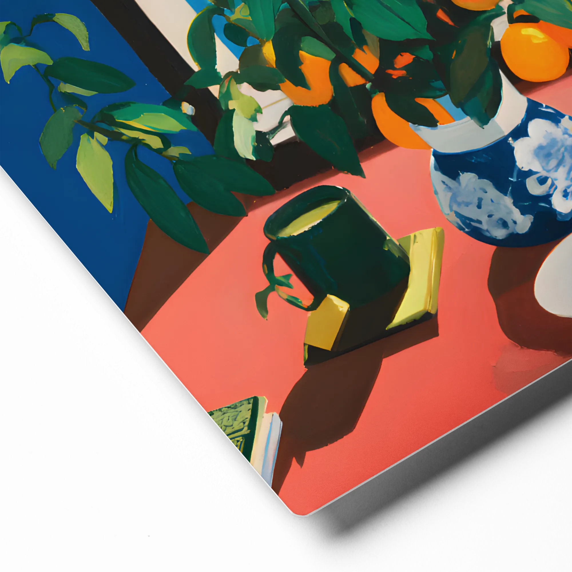 Window View Still Life 
 Metal Print | 12″x 12″