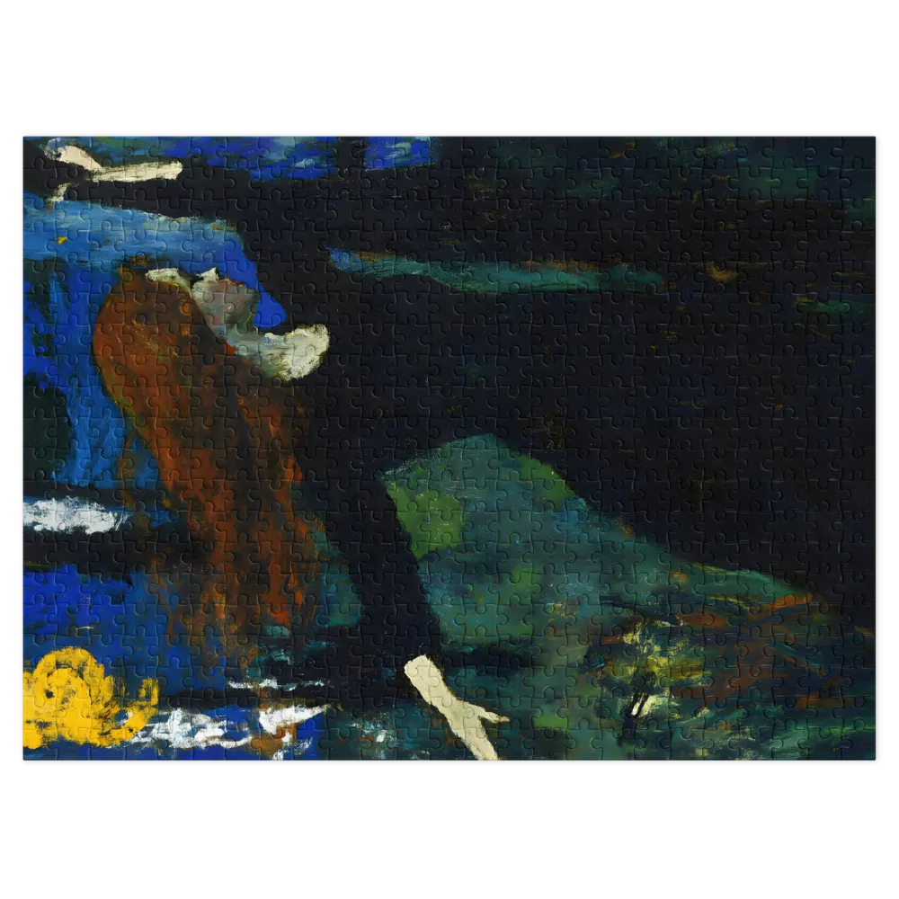 Expressionist Woman in Nature | Jigsaw Puzzle (252/520 pieces)