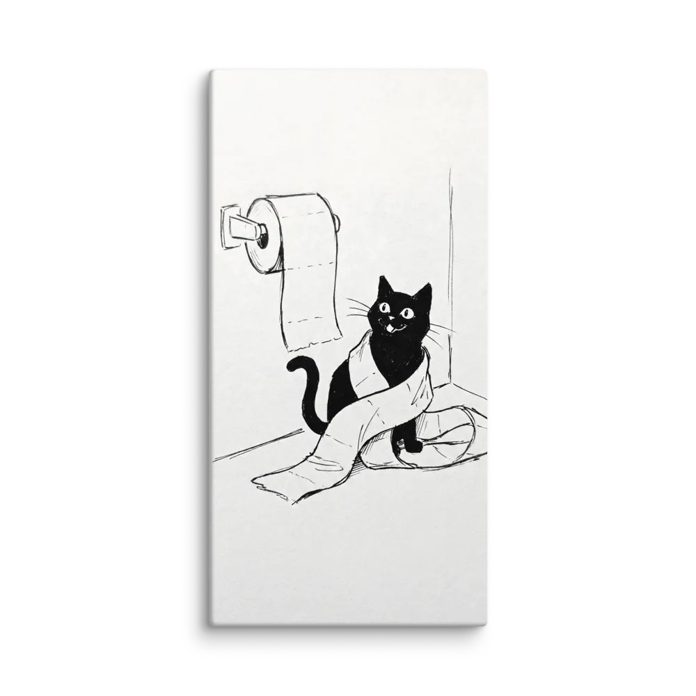 The Mischievous Unroller 
 Canvas | 12″x 24″