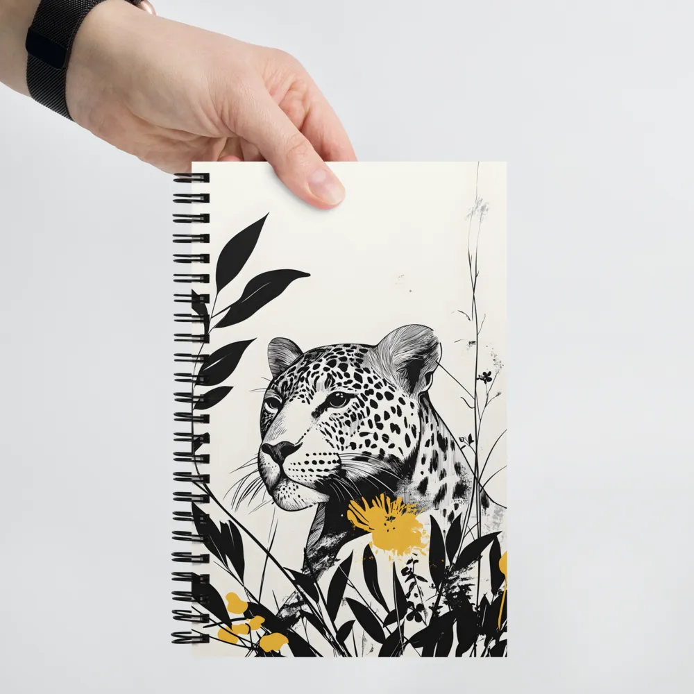 Majestic Leopard Amongst Flora