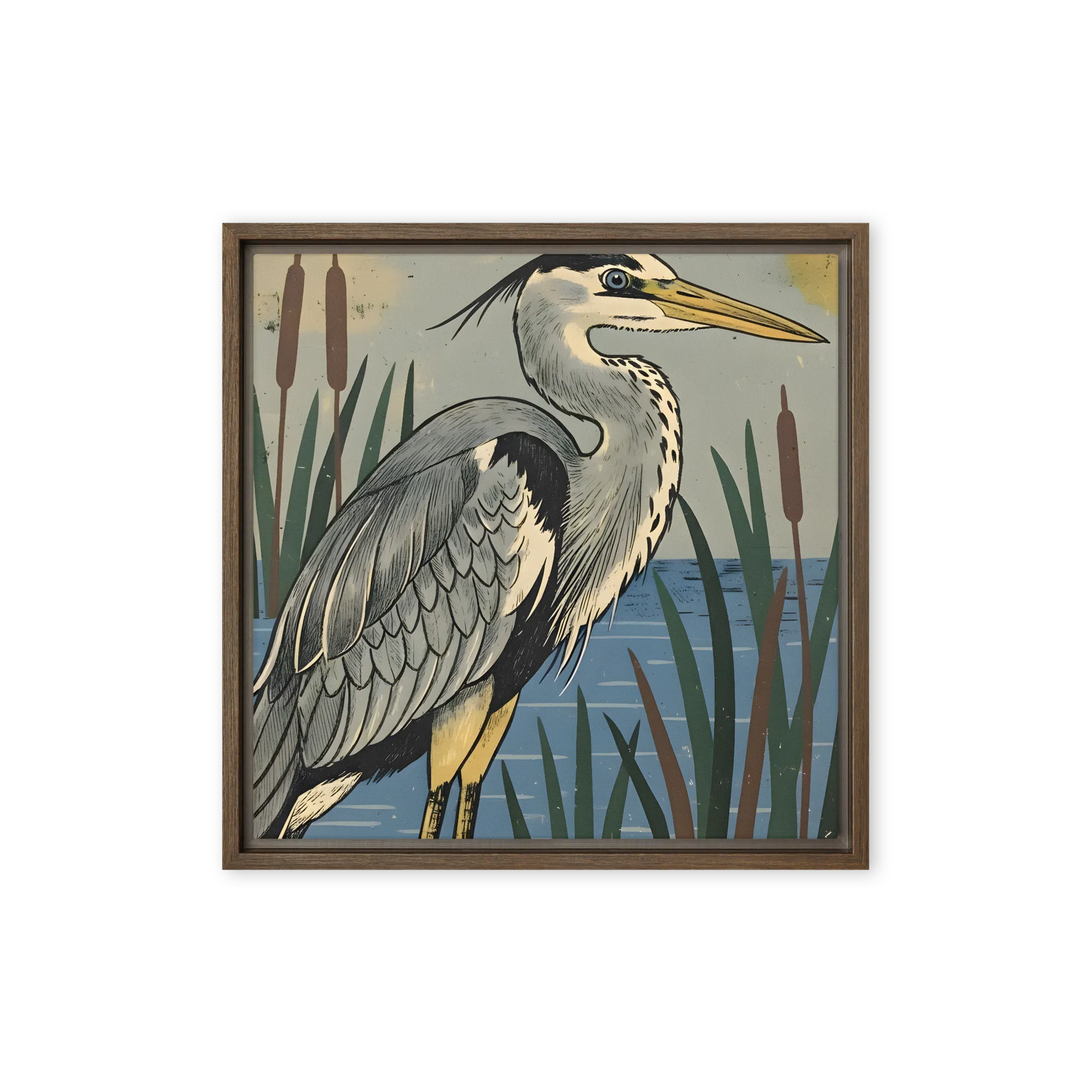 Heron in the Reeds