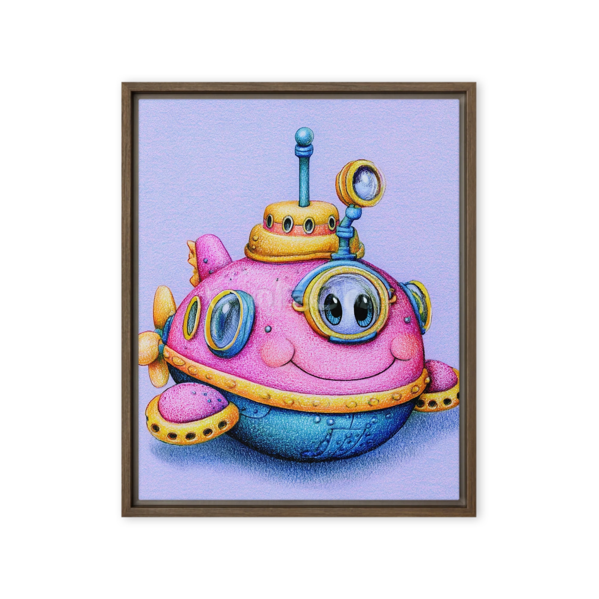 Pink Submarine Character