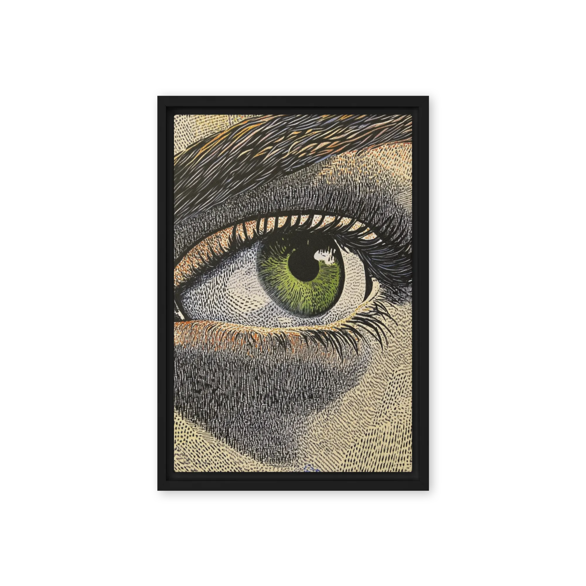 Green Eye Screen Print