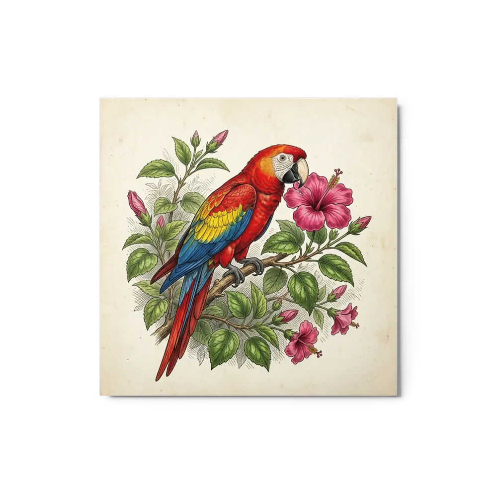 Tropical Parrot Hibiscus | Art Print