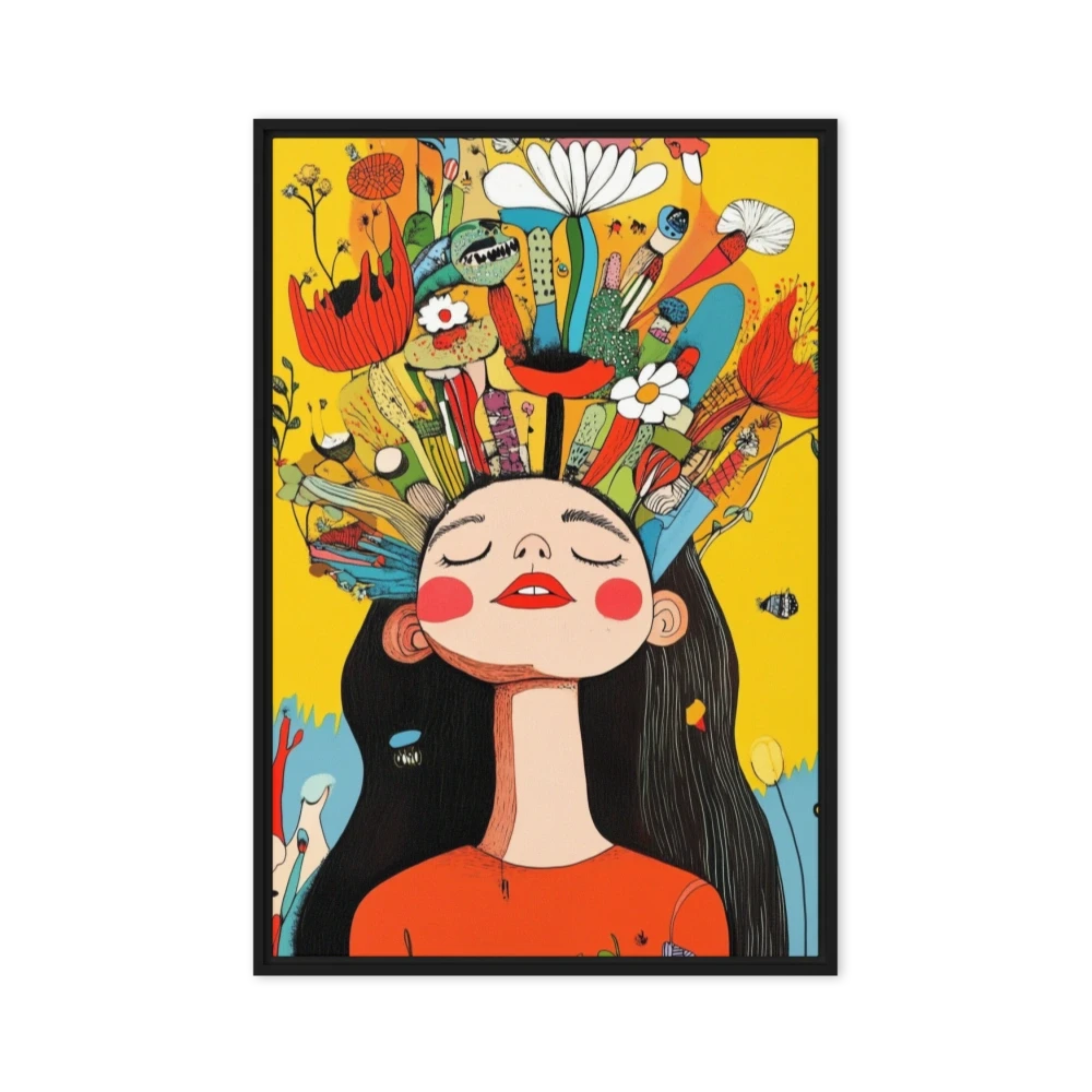 Girl with Floral Explosion