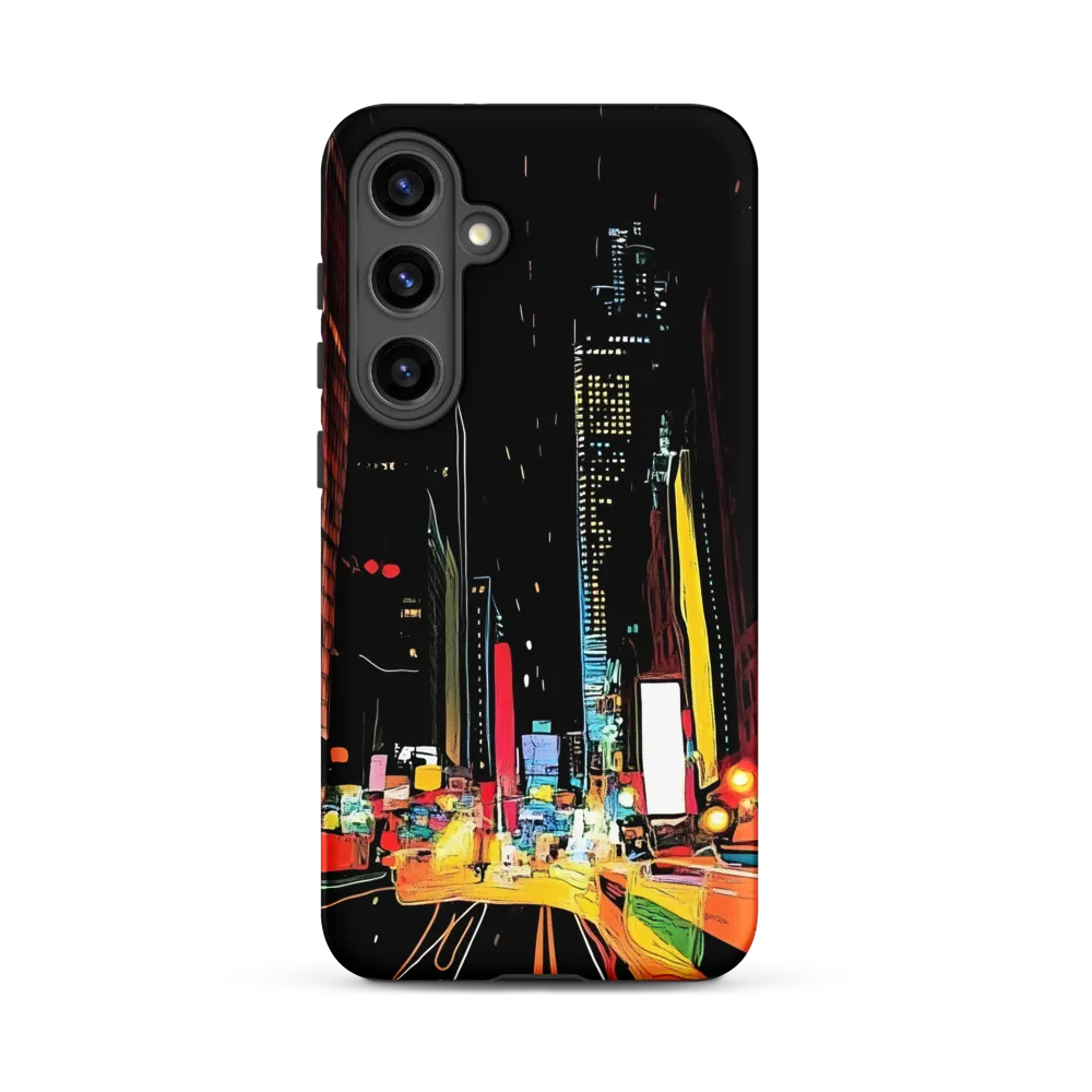 Vibrant Night Cityscape | Phone Case