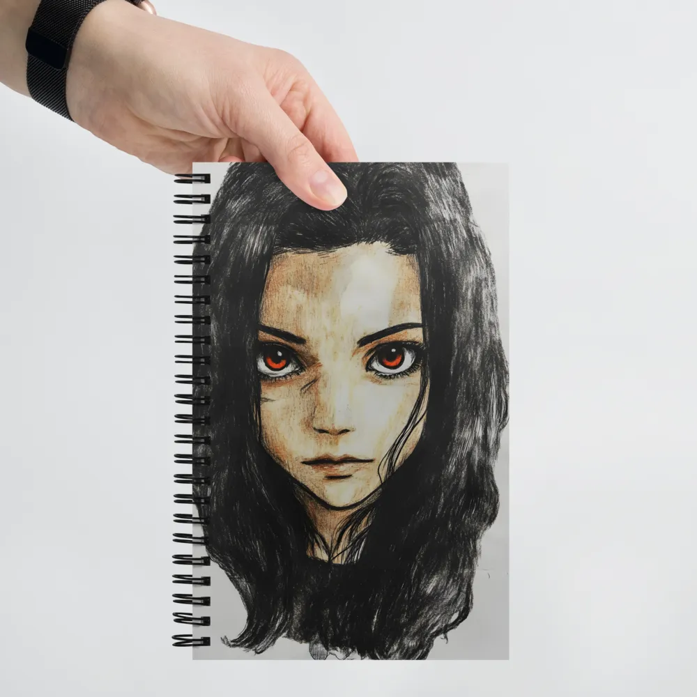 Intense Gaze Portrait 
 Spiral Notebook | 140 pages
