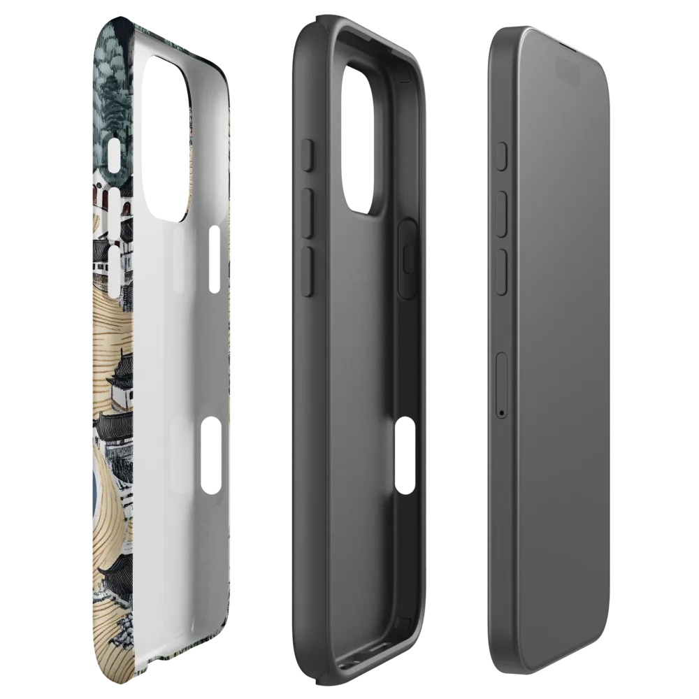 Winding River Through Village Landscape | Phone Case