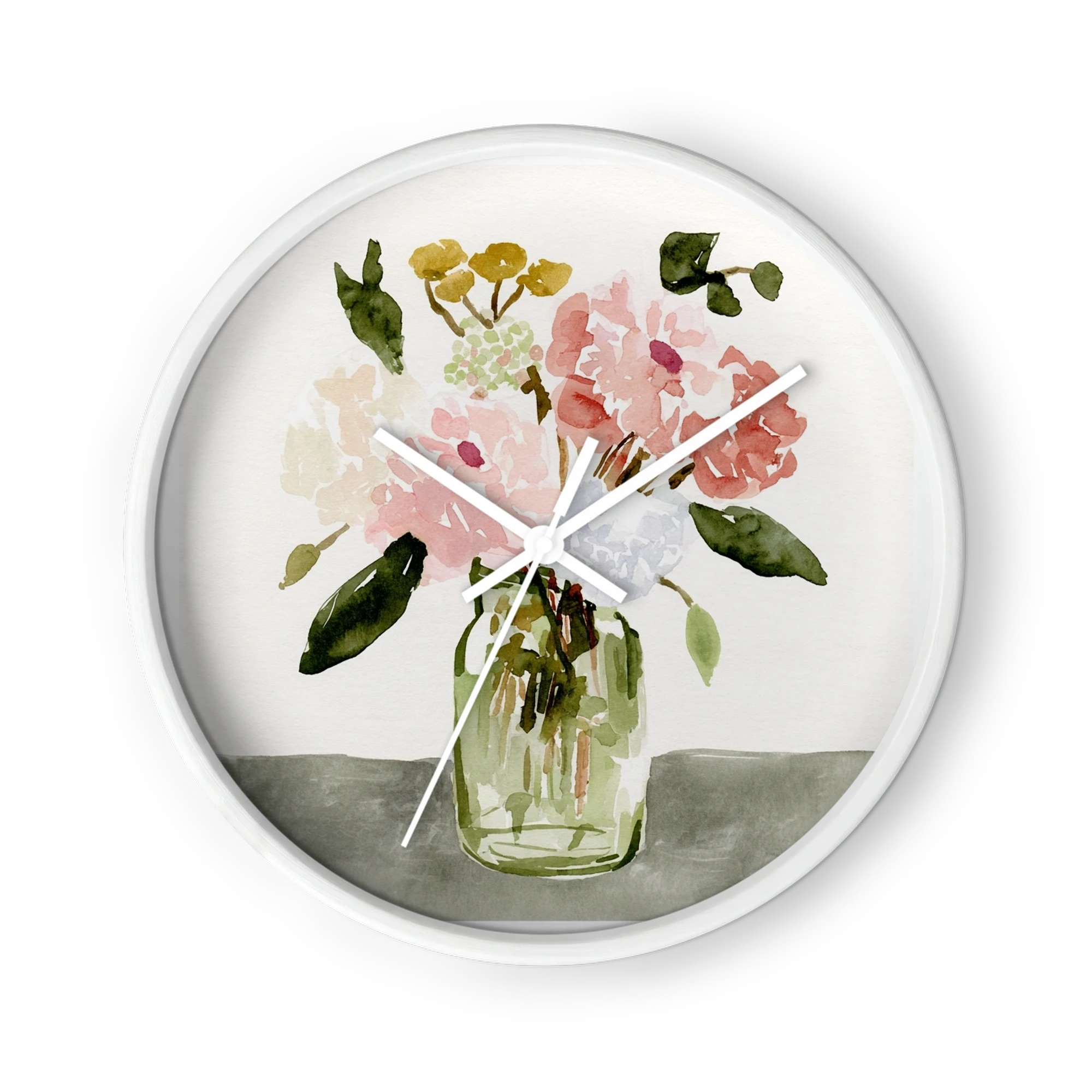 Peonies in Glass Vase