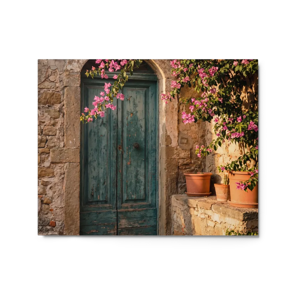 Weathered Door, Bougainvillea