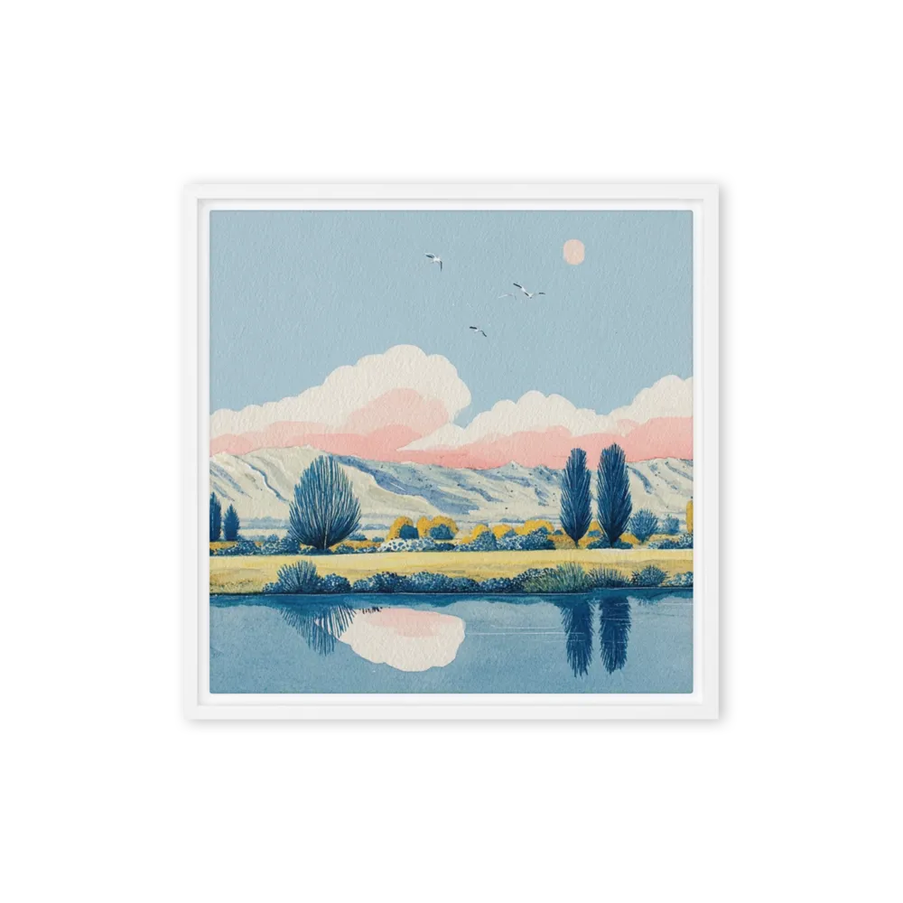 Silent Waters 
 Canvas with Black Frame