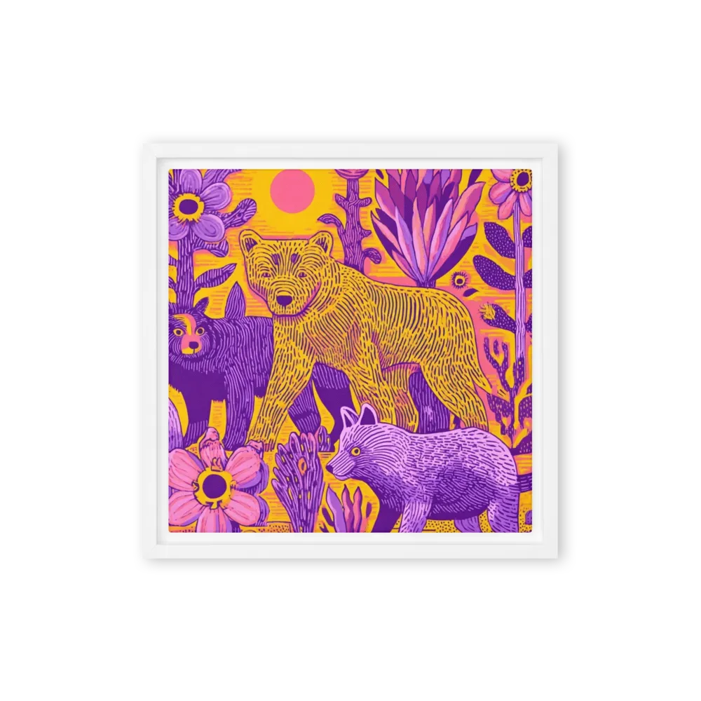 Wildwood Bears 
 Metal Print | 12″x 12″