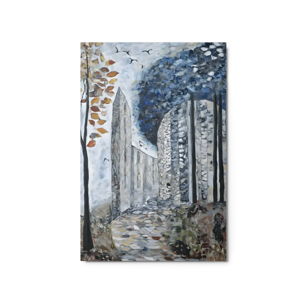 Whispers of the Forgotten Grove 
 Canvas with White Frame