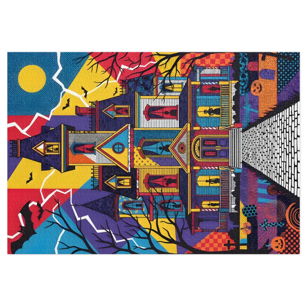 Pop‑Art Haunted House | Jigsaw Puzzles