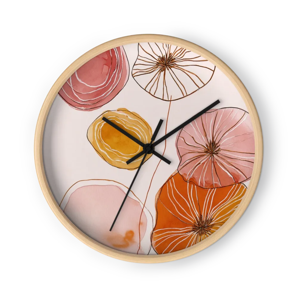 Blush Blooms in a Single Line — Serene Terracotta Contours