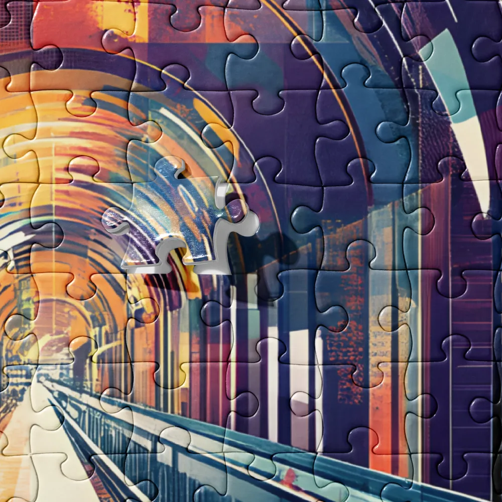 Futuristic Subway Geometry 
 Jigsaw Puzzle