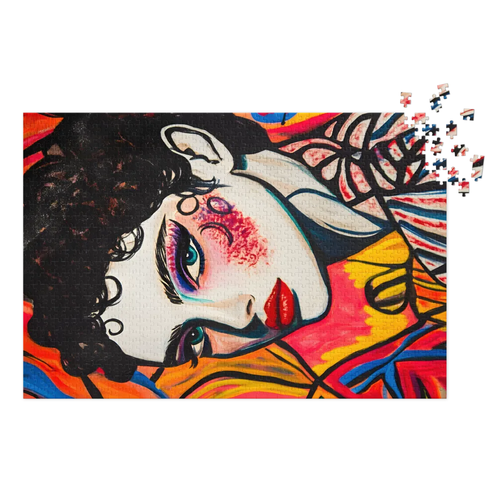 Bold Portrait of a Woman | Jigsaw Puzzle (252/520 pieces)