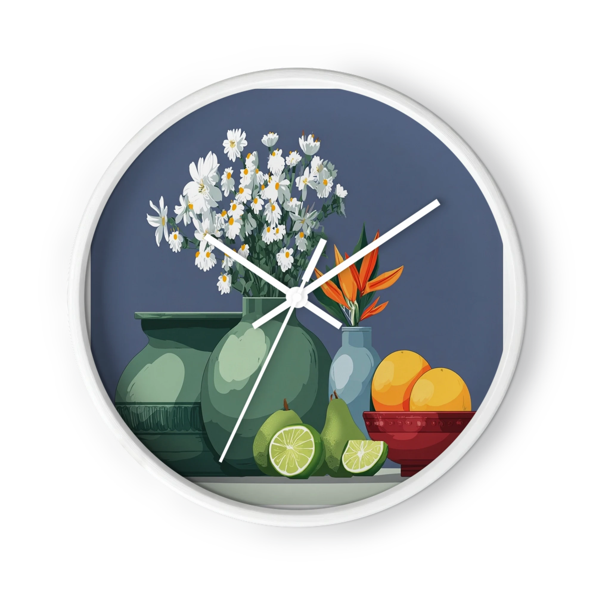 Still Life with Daisies and Citrus