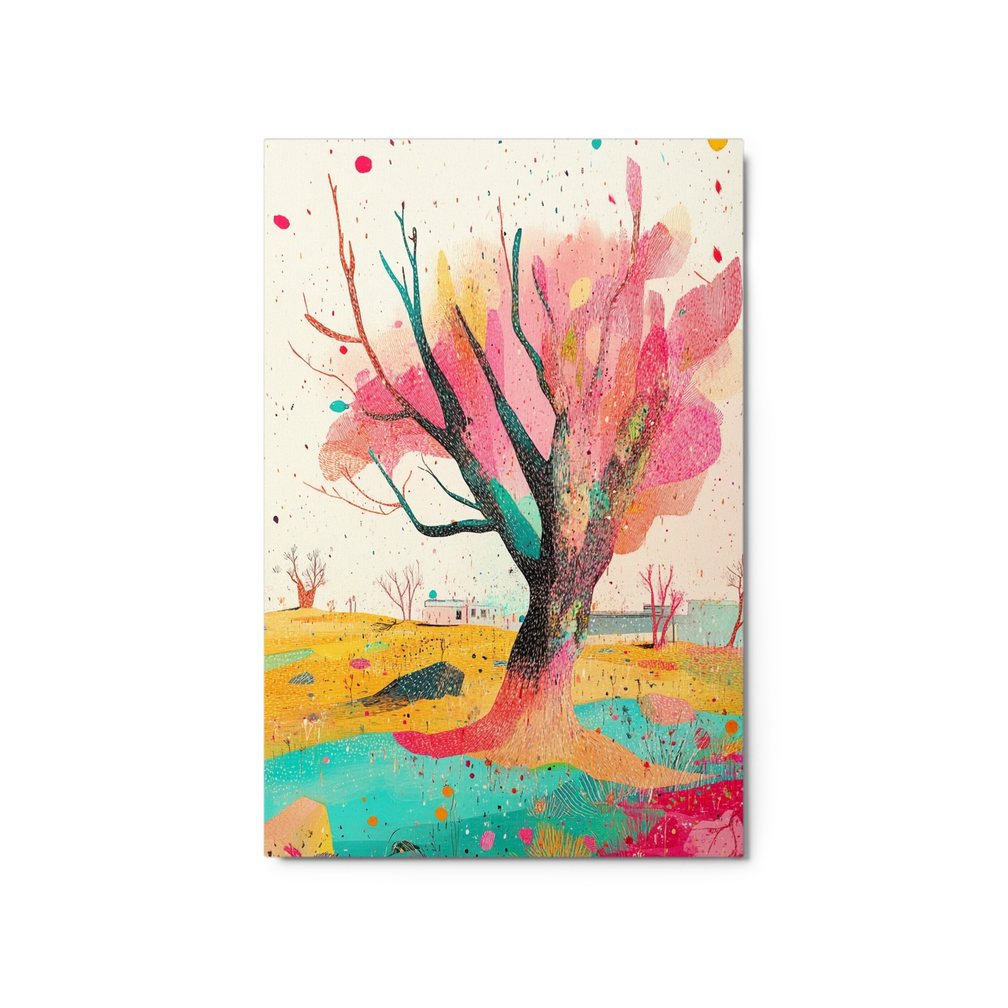 Surreal Colorful Tree Landscape
