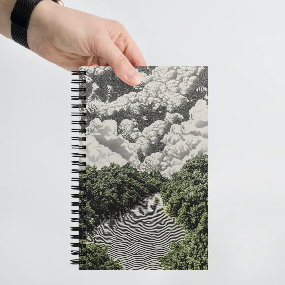 Whispering Woods and Wavy Waters 
 Spiral Notebook | 140 pages