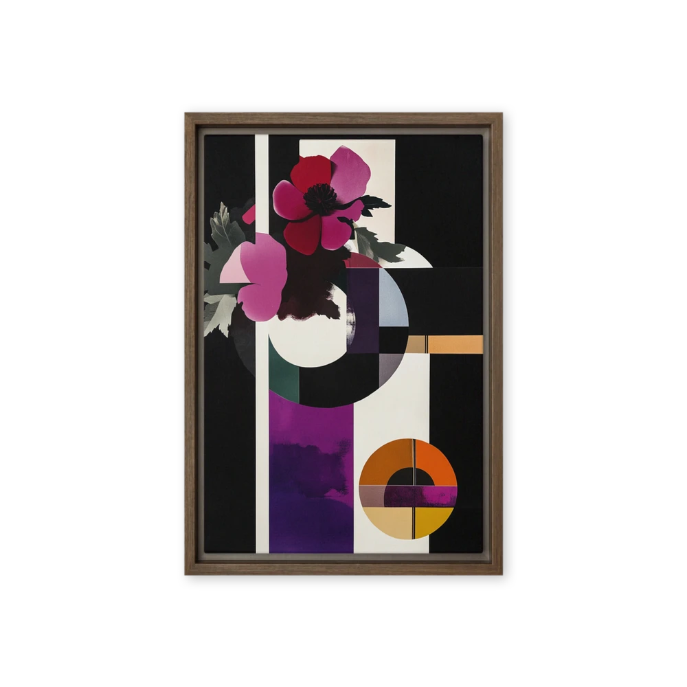 Geometric Bloom Collage | Art Print