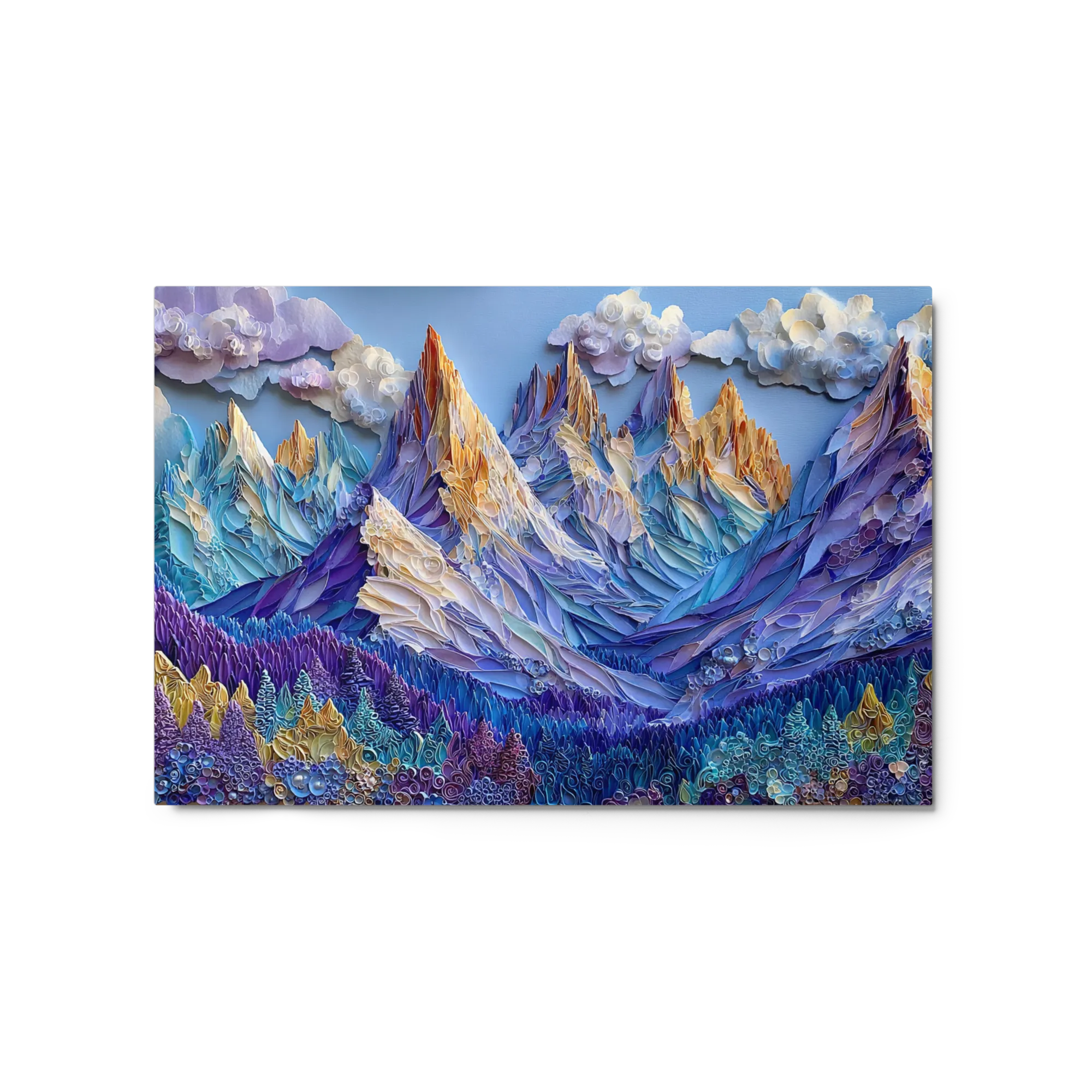 Peaks of Rolled Paper