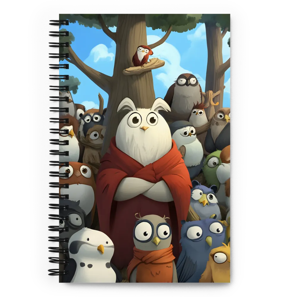 The Grand Owl Assembly 
 Spiral Notebook | 140 pages