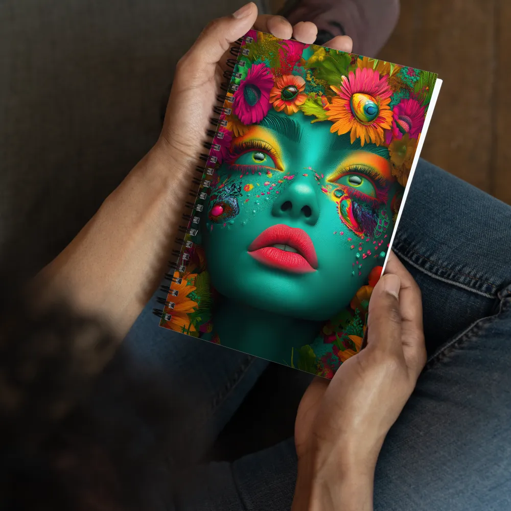 Vibrant Floral Dream 
 Spiral Notebook | 140 pages