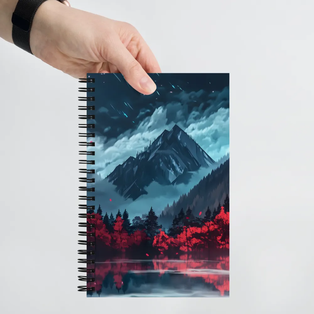 Crimson Forest Reflection 
 Spiral Notebook | 140 pages