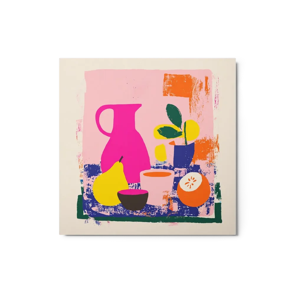 Pink Pitcher and Citrus | Art Print
