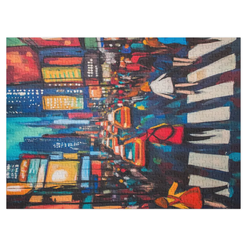 Times Square Pulse 
 Jigsaw Puzzle in Tin Box