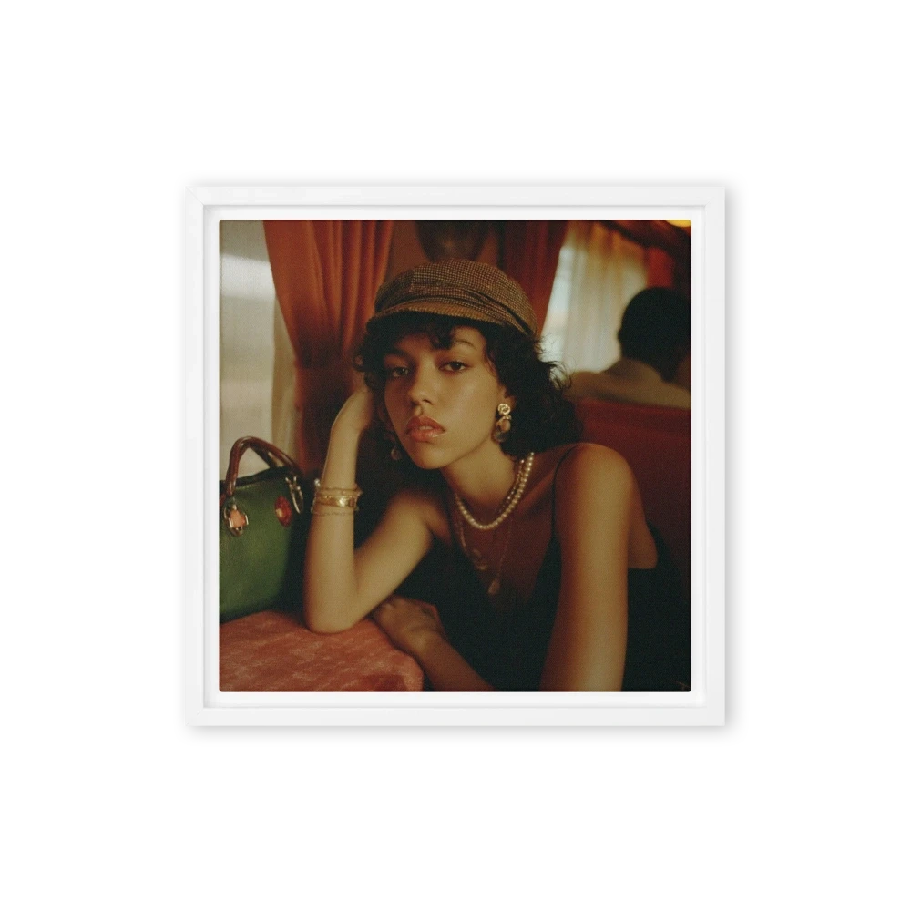 Woman in Newsboy Cap | Art Print