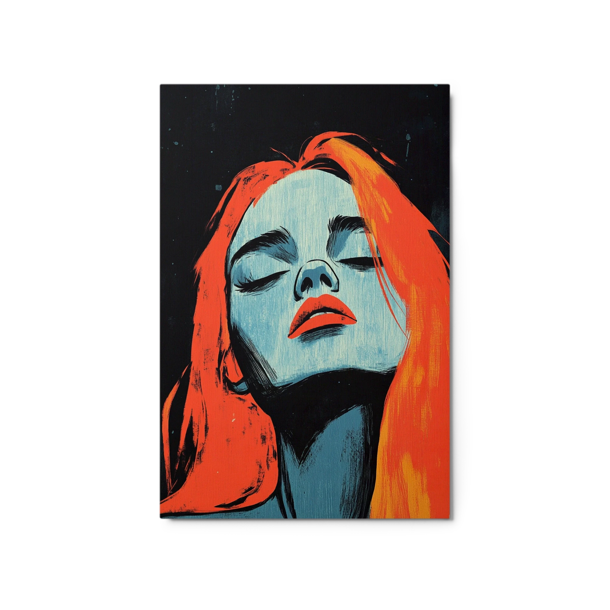 Portrait of a Woman with Orange Hair