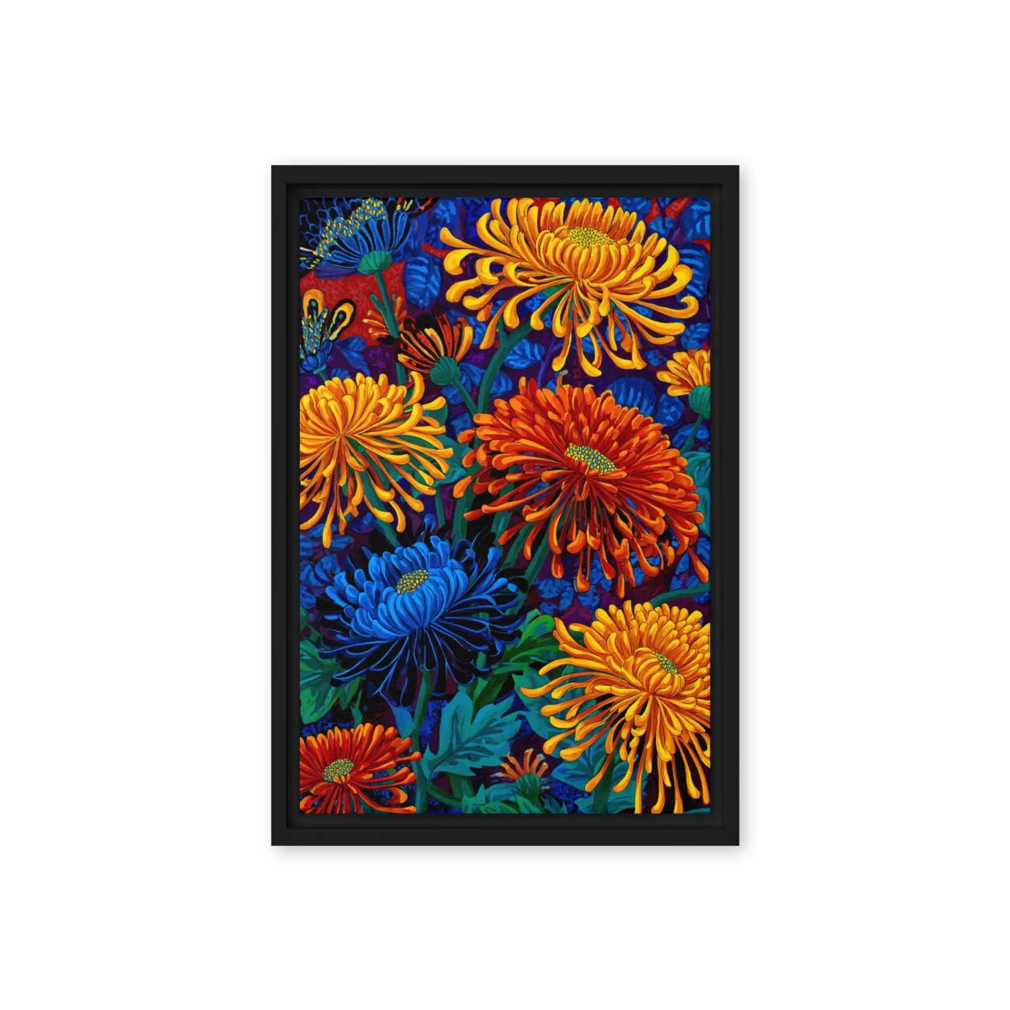 Midnight Chrysanthemums