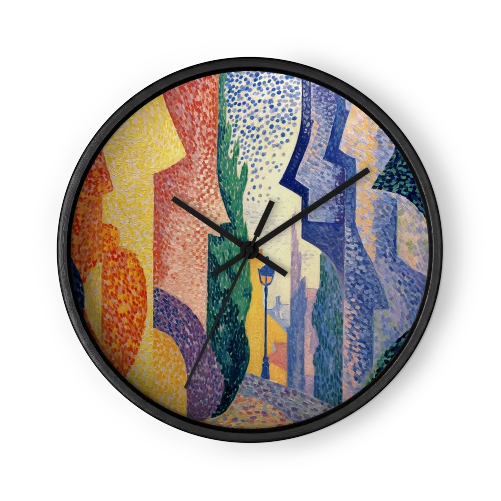 Landscape with Street Lamp | Wall Clock